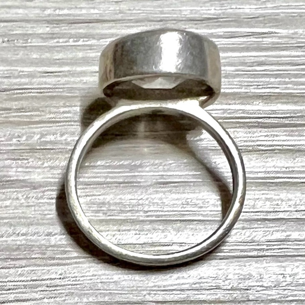 Designer Silpada Sterling Silver Cubic Zirconia Center Stack Ring, Size 5.75 - Picture 7 of 12